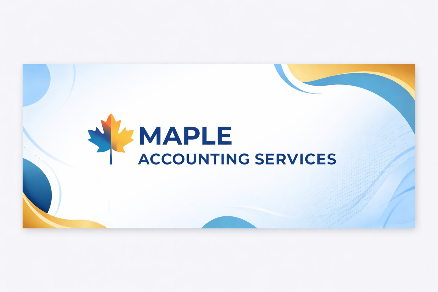 Maple Accounting Services brand banner